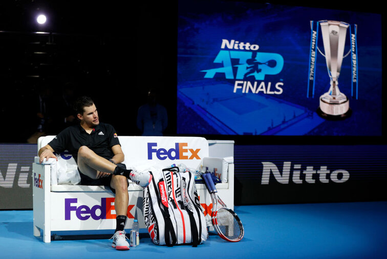 Dominic Thiem at the ATP Finals in London