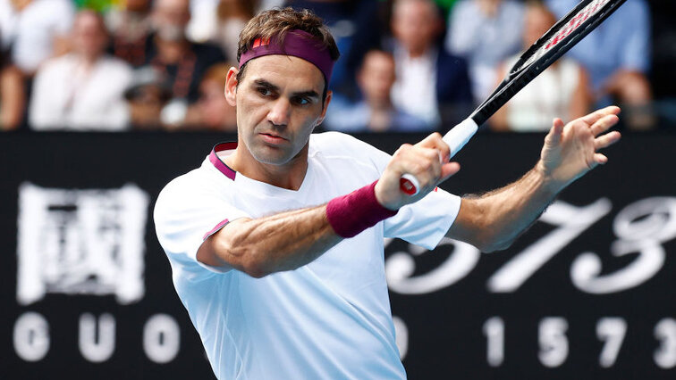 Roger Federer at the Australian Open 2020