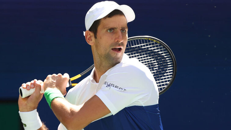 Novak Djokovic ist gegen Kei Nishikori langsam gestartet