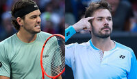 Taylor Fritz und Stan Wawrinka spielen um einen Platz im Achtelfinale Taylor Fritz und Stan Wawrinka spielen um einen Platz im Achtelfinale