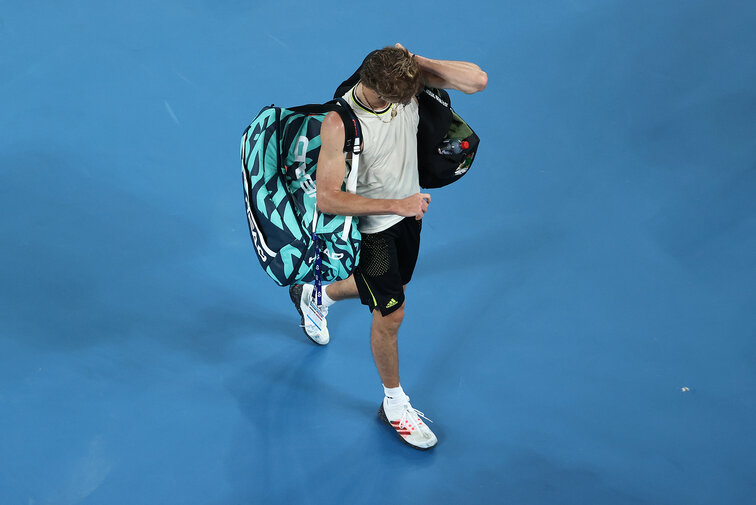 Für Alexander Zverev ist die Reise bei den diesjährigen Australian Open im Viertelfinale zu Ende Für Alexander Zverev ist die Reise bei den diesjährigen Australian Open im Viertelfinale zu Ende