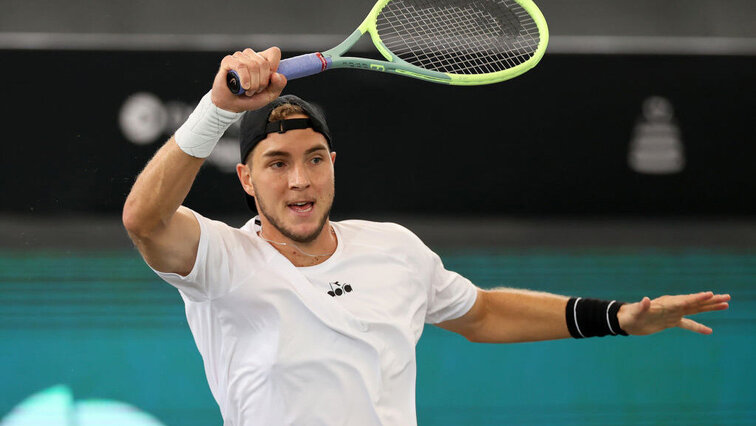 Jan-Lennard Struff on Wednesday in Hamburg