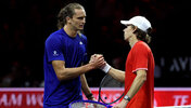 Alexander Zverev und Alex de Minaur zuletzt beim Laver Cup in London