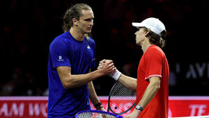 Alexander Zverev und Alex de Minaur zuletzt beim Laver Cup in London