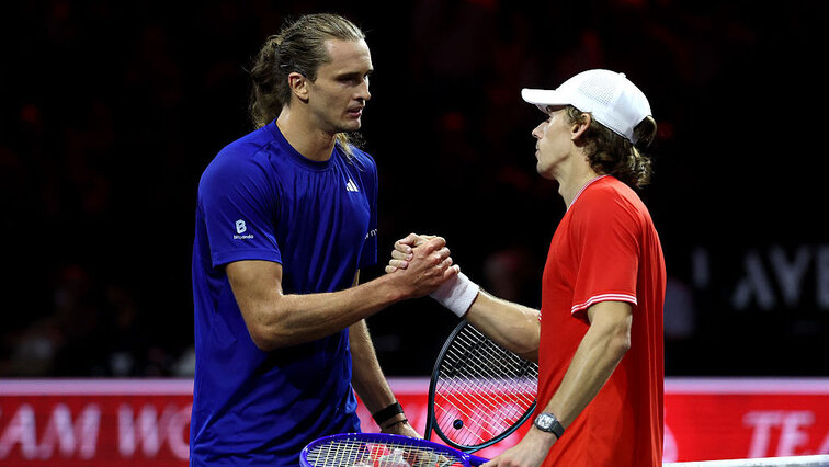 Alexander Zverev und Alex de Minaur zuletzt beim Laver Cup in London