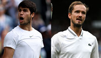 Carlos Alcaraz und Daniil Medvedev haben sich in Wimbledon schon einmal getroffen