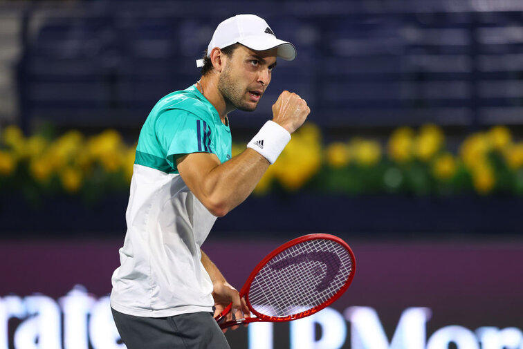 Aslan Karatsev at the ATP 500 tournament in Dubai