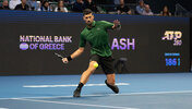 Novak Djokovic am Dienstagabend in Athen