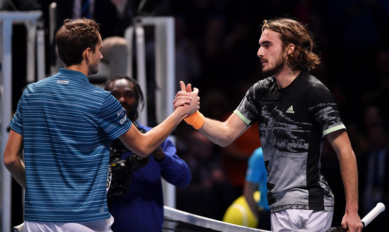 Daniil Medvedev ist im Halbfinalduell mit Stefanos Tsitsipas der Favorit