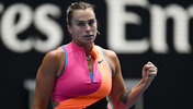 Aryna Sabalenka am Donnerstag in Melbourne
