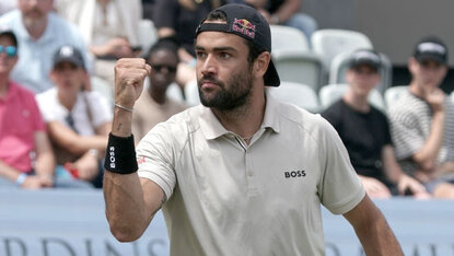Matteo Berrettini hatte in Gstaad viel Grund zum Jubeln Matteo Berrettini hatte in Gstaad viel Grund zum Jubeln