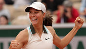 Lilli Tagger nach dem Matchball im Roland-Garros-Finale der Juniorinnen 2025 
