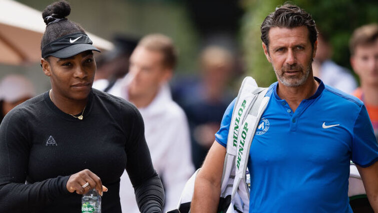 Serena Williams und Patrick Mouratoglou in Wimbledon 2019