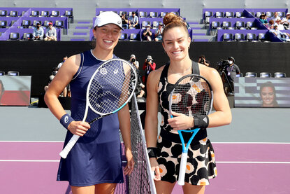 Iga Swiatek und Maria Sakkari kämpfen in Indian Wells auch um die Nummer-zwei-Position in der Weltrangliste
