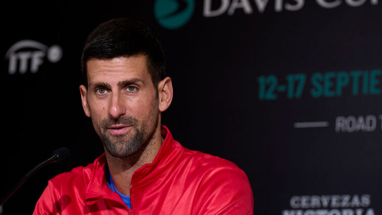 Novak Djokovic vor ein paar Tagen beim Davis Cup in Valencia Novak Djokovic vor ein paar Tagen beim Davis Cup in Valencia