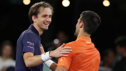 Daniil Medvedev und Novak Djokovic treffen zum 14. Mal aufeinander