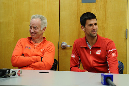 John McEnroe stärkte Novak Djokovic den Rücken John McEnroe stärkte Novak Djokovic den Rücken