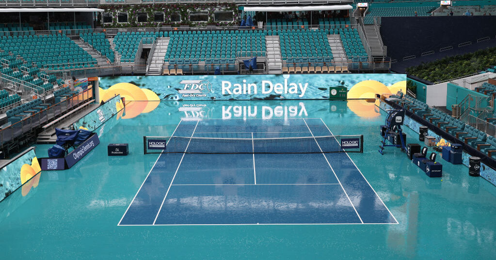 ATP/WTA Masters Miami: Chaos in Miami - | Rain paralyzes tournament