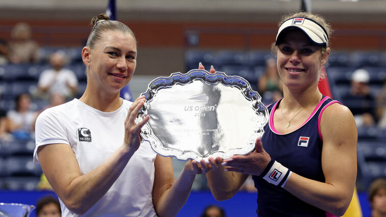 Bei den US Open blieben Laura Siegemund und Vera Zwonareva lediglich die kleine Trophäe.