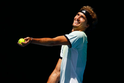 Grund zur Freude bei Alexander Zverev Grund zur Freude bei Alexander Zverev