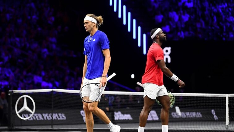 Alexander Zverev und Frances Tiafoe werden im heutigen Duell sicherlich nicht häufig mit dem Rücken zueinander stehen.