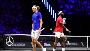 Alexander Zverev und Frances Tiafoe werden im heutigen Duell sicherlich nicht häufig mit dem Rücken zueinander stehen.