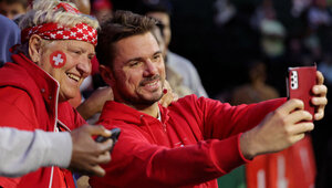 Stan Wawrinka beim Davis Cup 2023 in Manchester