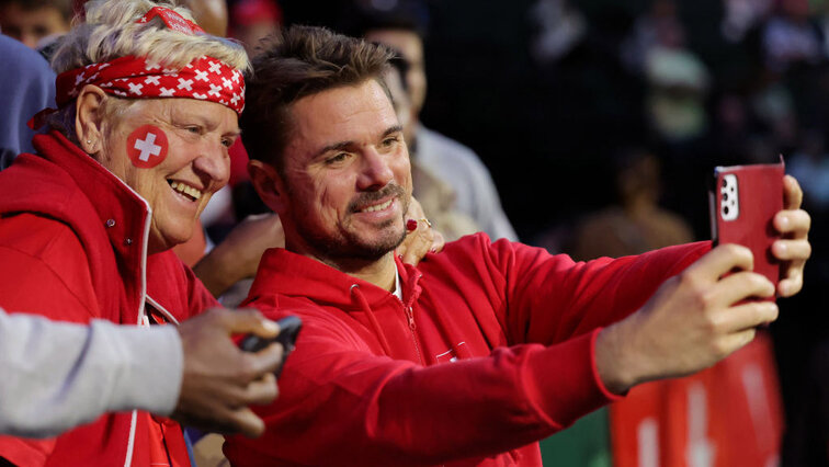 Stan Wawrinka beim Davis Cup 2023 in Manchester