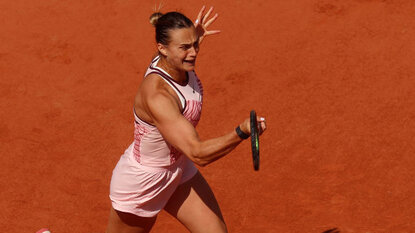 Aryna Sabalenka Aryna Sabalenka steht in Roland Garros in Runde zwei