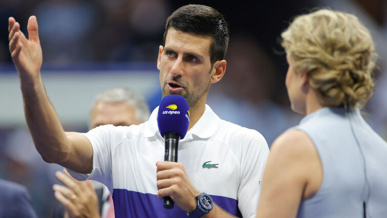 Novak Djokovic would like to salute from the pitch in New York City