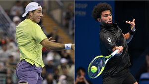 Jan-Lennard Struff und Arthur Fils spielen um den Finaleinzug in Brüssel.