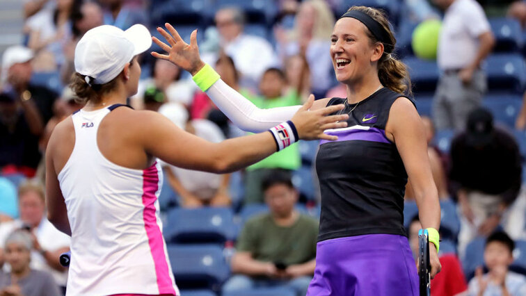 Asheligh Barty und Victoria Azarenka stehen schon im Halbfinale