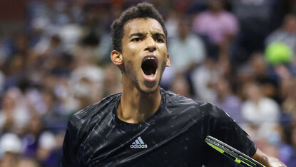Félix Auger-Aliassime am Sonntagabend im Arthur Ashe Stadium Félix Auger-Aliassime am Sonntagabend im Arthur Ashe Stadium