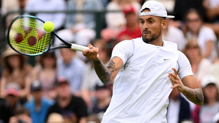 Nick Kyrgios - remains flawless in five-set matches at Wimbledon