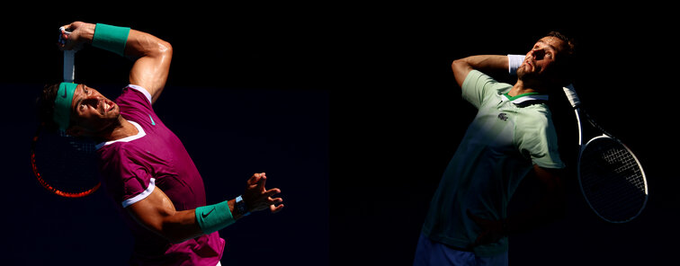 Rafael Nadal und Daniil Medvedev stehen im Finale der Australian Open