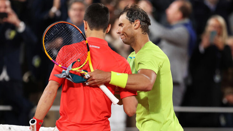 2022 haben wir nur einmal Rafael Nadal gegen Novak Djokovic gesehen In 2022 we only saw Rafael Nadal against Novak Djokovic once