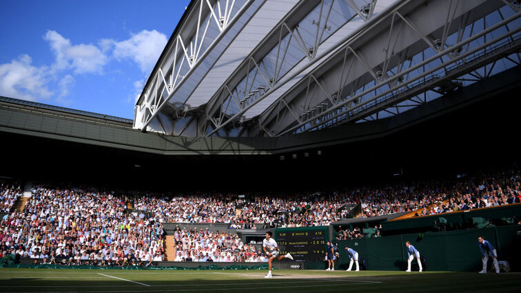 Volle Ränge haben in Wimbledon Priorität