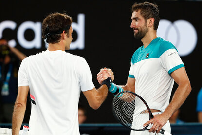 Roger Federer trifft in seinem zweiten Match der French Open 2021 auf Marin Cilic Roger Federer trifft in seinem zweiten Match der French Open 2021 auf Marin Cilic