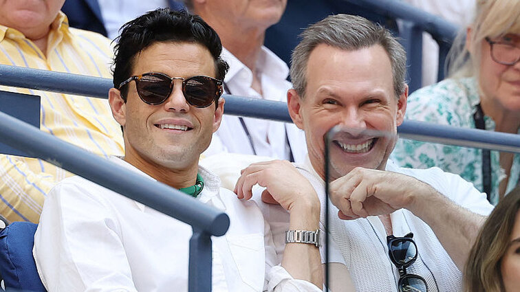 Rami Malek und Christian Slater am Freitagnachmittag in New York City Rami Malek und Christian Slater am Freitagnachmittag in New York City