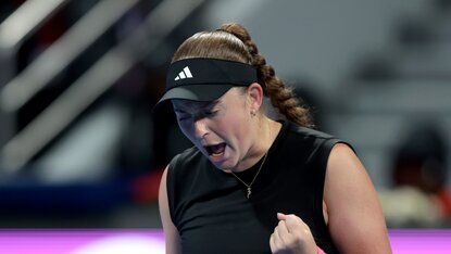 Jelena Ostapenko erwischte gegen Ons Jabeur einen Sahnetag