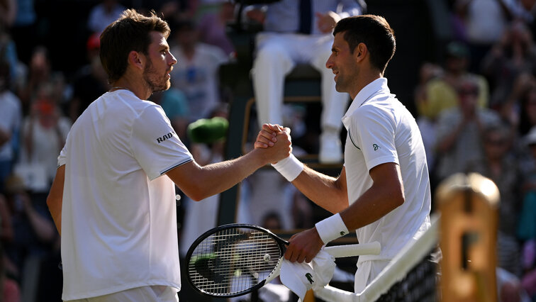 Novak Djokovic und Cameron Norrie Novak Djokovic und Cameron Norrie