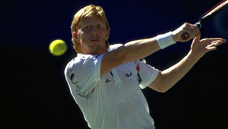 Boris Becker on the way to the tennis throne in 1991