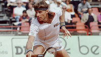 Björn Borg bei seinem letzten Auftritt in Roland Garros