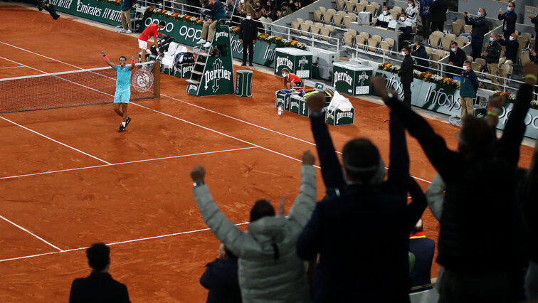 Wie viele Fans werden 2021 in Roland Garros jubeln?