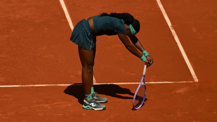 Coco Gauff war in ihrem Match gegen Linda Noskova sichtlich angeschlagen