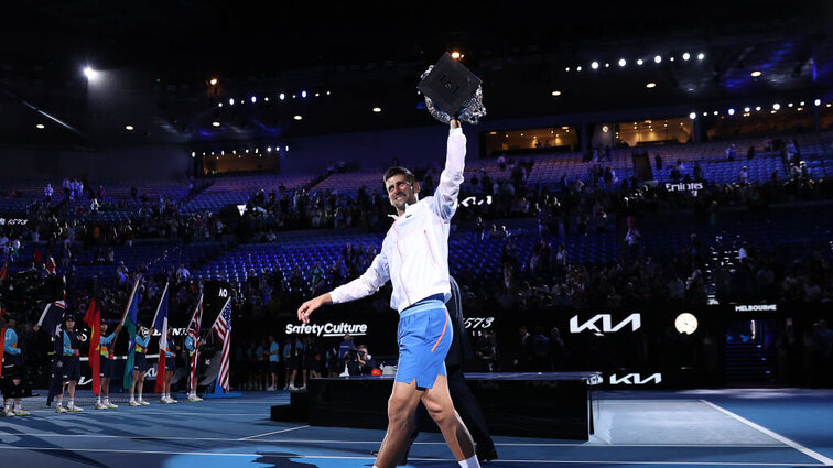 Novak Djokovic ist bei den Australian Open der Topfavotit. Novak Djokovic ist bei den Australian Open der Topfavotit.