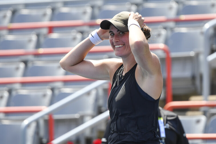 Rebecca Marino steht in Montreal in der dritten Runde. Und zwar sensationell Rebecca Marino is in her third round in Montreal. And sensational