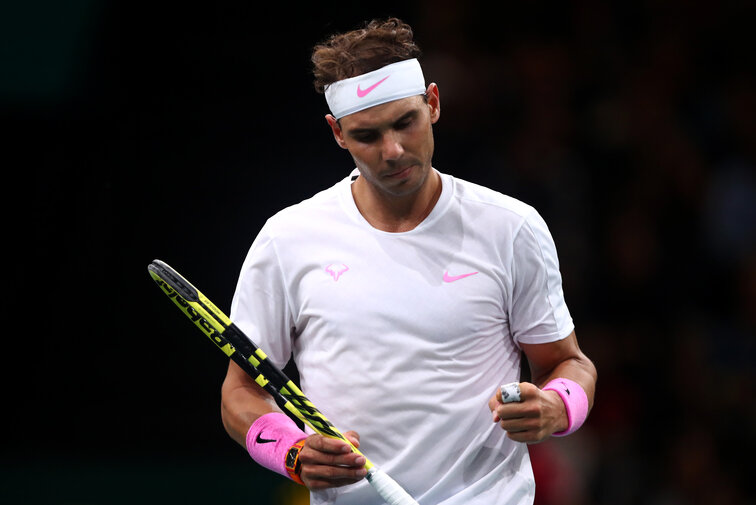 Rafael Nadal steht beim ATP-Masters-1000-Event von Paris-Bercy im Achtelfinale Rafael Nadal is in the round of 16 at the ATP Masters 1000 event in Paris-Bercy