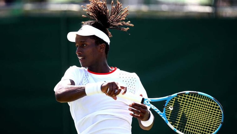 Mikael Ymer müht sich gerade in Bastad