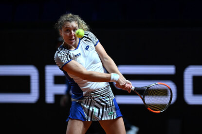 Anna-Lena Friedsam ist beim WTA-Tour-250-Turnier in Strasbourg im Achtelfinale ausgeschieden